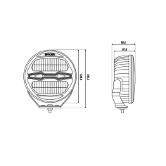 L3442 FARO ANTERIORE A LED X-SPIDER NINJA rotondo 2