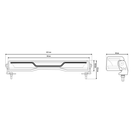L3441 LED BAR LED X-SPIDER VENOM 52CM