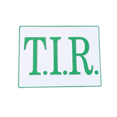 TIR reliëfplaat wit en groen