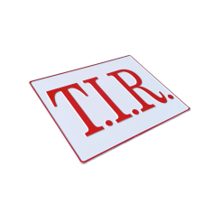 RELIËF TIR-PLAAT, WIT EN ROOD 2