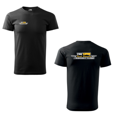 FEKETE "THE TRUCK FAMILIA TRUCKSTYLING" PÓLÓ T-SHIRT PT