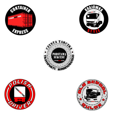 INTERIEUR STICKER SET 10cm (set van 5)