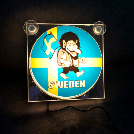 COFFRET DE PRODUITS : BOÎTE LUMIÈRE USB TROLL SUÈDE + TASSE