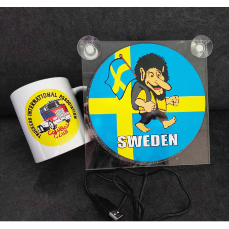 PRODUCT SET: LIGHTBOX USB TROLL SWEDEN + MUG