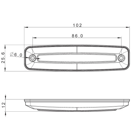 FT-079 C LED DONKERRODE MARKERINGSLAMP