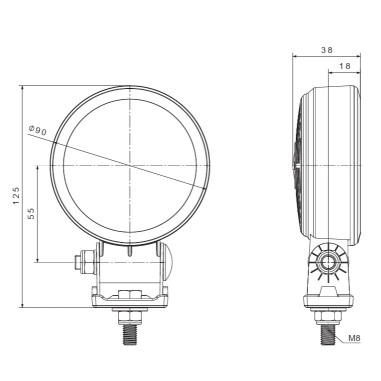 FT-364 LED SLIM LAMPA ROBOCZA