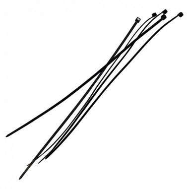 KÁBELKÖTEGELŐK 4,8x400mm FEKETE KÉSZLET 100 db.