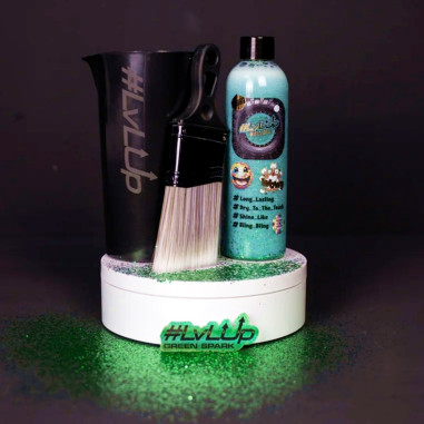 LvLUp TIRESHINE GREEN SPARK GLITTER 250ML...