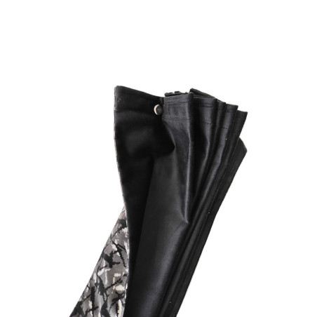 ZESTAW DUŃSKI: SZARY PLUSZ ZASŁONY + FALBANA + PODUSZKA + KOSTKI