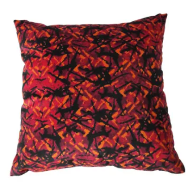 DEENSE SET: RODE PLUCHE GORDIJNEN + ROLLEN +...