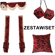 CONJUNTO DANÉS: CORTINAS DE FELPA ROJA + ROLLOS +...