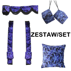 CONJUNTO DANÉS: CORTINAS DE FELPA AZUL + ROLLOS +...