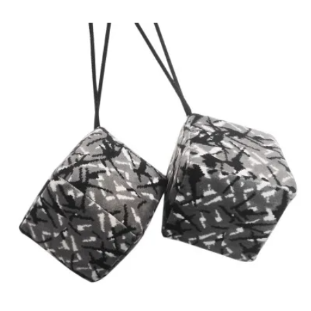 DÁN SZETT: SZÜRKE PLÜSS FÜGGÖNY + TEKERCS + PÁRNA + KOCKÁK