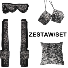 SET DANESE: TENDE IN PELUCHE GRIGIE + ROTOLI + CUSCINO +...