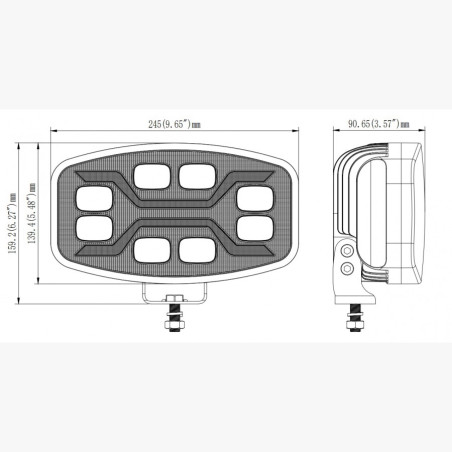 ZESTAW: DO VOLVO FH4 FH5 RURA NA DACH + 4x LAMPA DALEKOSIĘŻNA SPIDER
