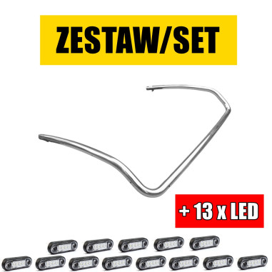 HOSSZÚ TETŐCSŐ + 13x LED SCANIA R HIGHLINE-HOZ