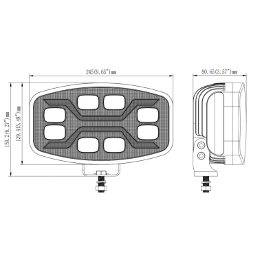 KIT: DAKPIJP VOOR DAF XG+ + 4x FOCUS LAMP