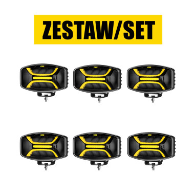 SET: 6x OZZ X01 P DUAL COLOR HALOGEN LONG-RANGE LED