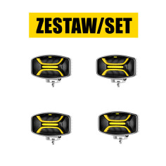 ZESTAW: 4x OZZ X01 P WHITE DUAL COLOR HALOGEN...
