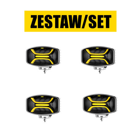 KÉSZLET: 4x OZZ X01 P FEHÉR, KÉTSZÍNŰ HALOGÉN, NAGY HATÓTÁVÚ LED