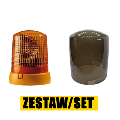 ZESTAW: LAMPA BŁYSKOWA HELLA KL7000 + OZDOBNY KLOSZ DYMIONY