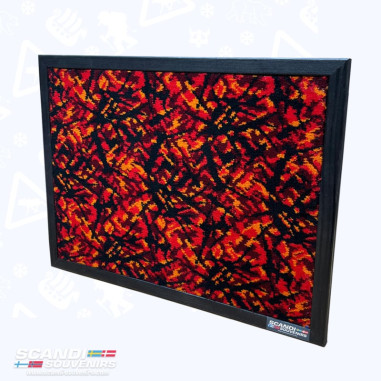 PIN BOARD WITH RED DANISH PLUSH