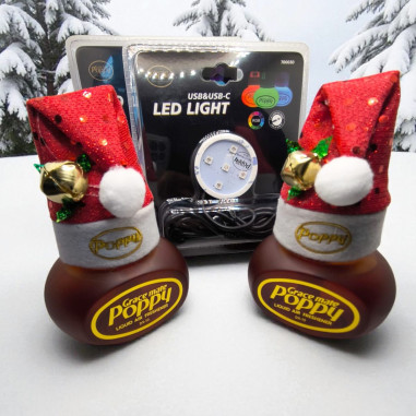 POPPY CHRISTMAS VANILLA SET: 2X AIR FRESHENER,...