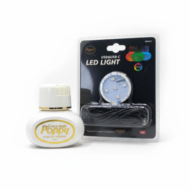 POPPY JASMIN SET: FRESHENER + ILLUMINATION USB...