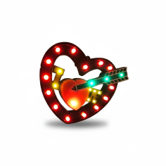 CUORE ILLUMINATO 12V "SCANDI SOUVENIRS" 2