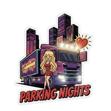 ADESIVO "PARKING NIGHTS" 8X6,8CM