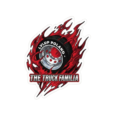 STICKER "LVLUP POLAND" 8X6.4CM