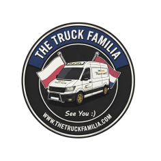 AUTOCOLLANT THE TRUCK FAMILIA VAN 8CM