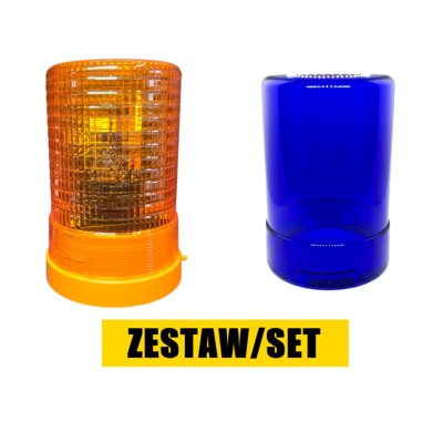SET: HELLA KL710 FLASH LAMP + DECORATIVE BLUE...