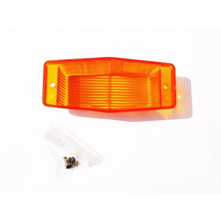 ORANGE LAMPSKÄRM MED DUBBLA BRÄNNARE