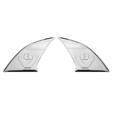 Dekor nierdzewny przed klamkę Scania V8 tłoczony chrom Dekor nierdzewny przed klamkę Scania V8 tłoczony chrom