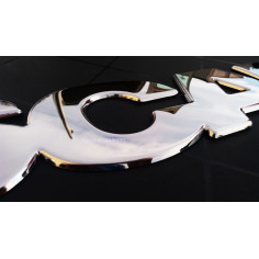 SCANIA letters 82cm pressed chrome grill decoration upper 2