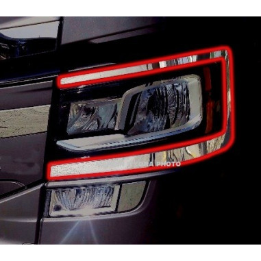 SCANIA NG S Nerezovy dekor reflektoru