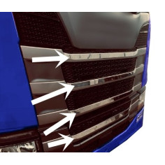 SCANIA S NG REJILLA EN RELIEVE TIRA DE ACERO INOXIDABLE