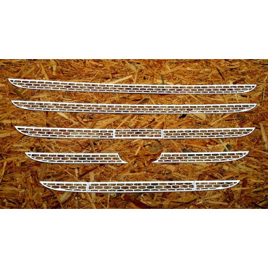 Staniless grill DAF E6 chrome