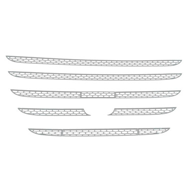 Staniless grill DAF E6 chrome