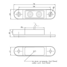 Side marker LED red light 2