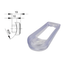 Rubber clear gasket for fitting light on bull bars - side marker FT-015