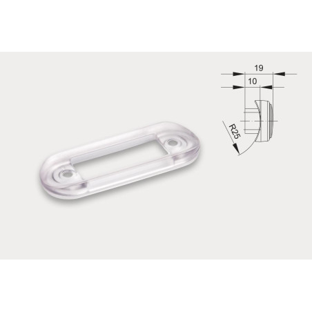 Rubber clear gasket for fitting light on bull bars - side marker FT-015
