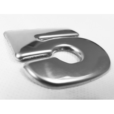LETTRE "5" EMBLÈME SCANIA CHROME