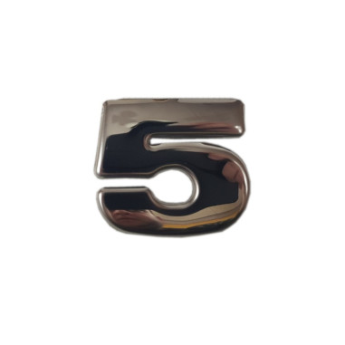 SCANIA R 04-18 emblem "5" letter cover chrome stainless