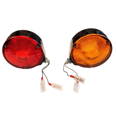 OCCHIELLO HELLA PER SPECCHIETTO INDICATORE DI DIREZIONE ARANCIONE/ROSSO