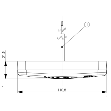 LED ORANJE OPLICHTINGSLAMP MET REFLECTOR