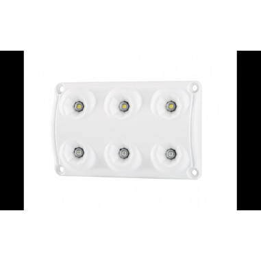 Cervene bile LED světlo interieru