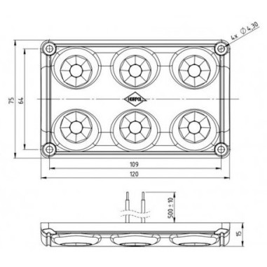 BORDELLO LED ROSSO BIANCO LAMPADA DI ILLUMINAZIONE INTERNA