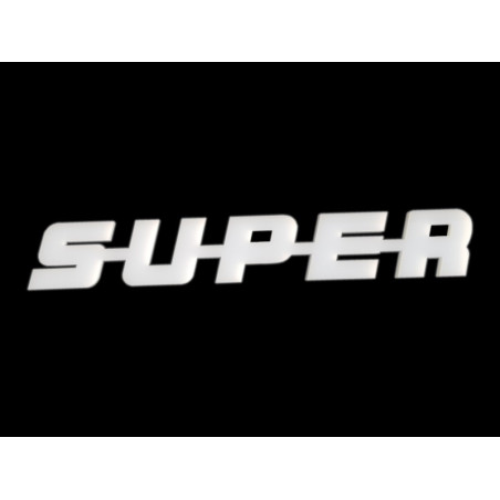 S-U-P-E-R EMBLEMA IN PLASTICA SCANIA SUPER